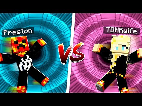 Boy vs Girl Minecraft Dropper Challenge!