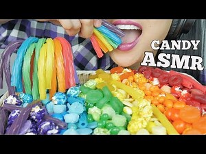 ASMR RAINBOW CHEWY CANDY *HAPPY PRIDE MONTH (EATING SOUNDS) | SAS-ASMR
