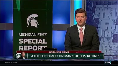 32K views | Michigan State AD Mark Hollis announces his retirement in the wake of the Larry Nassar scandal. | Big Ten Network | Facebook