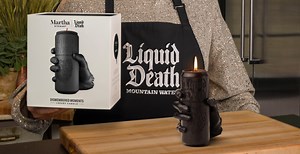 ‘Dismembered Moments’ – Martha Stewart and Liquid Death Join Forces for Severed Hand Candle