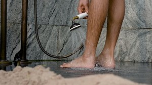4k 50fps Close-up Pair Feet Washing Stock Footage Video (100% Royalty-free) 1088497835 | Shutterstock