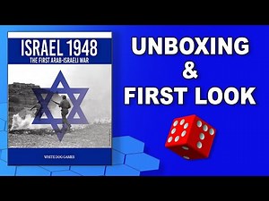Israel 1948: The First Arab Israeli War | WARGAME Board Game | UNBOXING PREVIEW