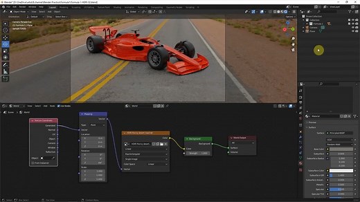 Blender HDRI使用环境背景和灯光进行渲染