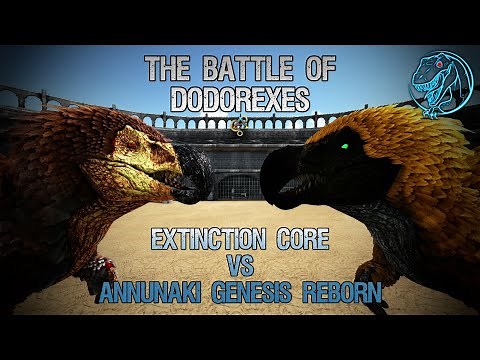 The Battle of DodoRexes - Extinction Core vs. Annunaki Genesis Reborn | ARK Dino Battle 🦎