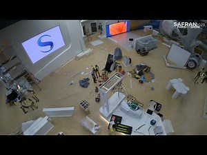 28 jours de montage du stand Safran en 60 secondes