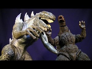 TRENDMASTERS ULTIMATE GODZILLA 1998 LARGE KAIJU FIGURE REVIEW - 2000 SUB VIDEO!!!