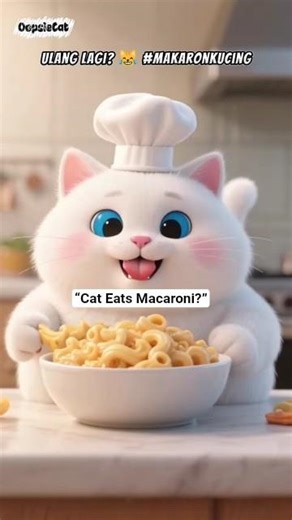 “This Cat Can’t Stop Eating Macaroni 😳🍝” #cat #cute #shortvideo #shorts #animation