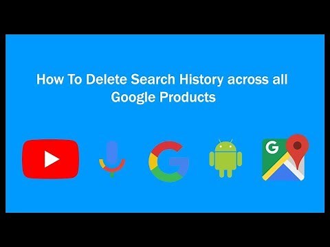 How to delete search history from all google products