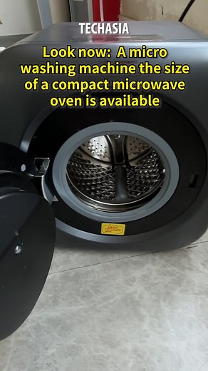 54K views · 134 reactions | A washing machine so small it only weighs 7.5 kg and can be easily mounted on the wall. Developed by Anhui Hengma Electrical Technology, this compact appliance the size to a microwave oven is designed to cater to the needs of small families residing in limited living spaces. | China Daily | Facebook