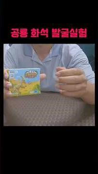 공룡 화석 발굴실험!! #실험 #공룡 #과학