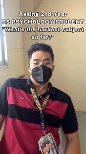 What’s the hardest subject so far?😂 (2nd yr BS Psychology) BISU Main Campus 📱: Anna Lydel Tomo | Vonny