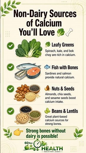 Non-Dairy Sources of Calcium You’ll Love | 60Sec Health