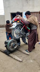 21M views · 182K reactions | Deisel Engine Starting On CD70 Bike Tire #facbookreels #viral | Charlie Mix | Facebook