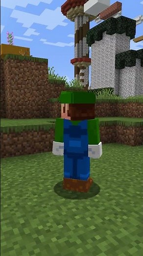 Minecraft Super Mario, Luigi (3D skin Java) #SuperMario