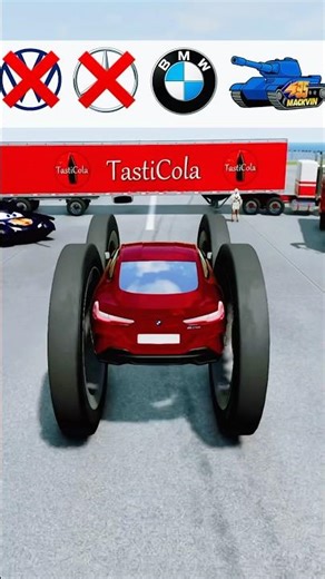 Volkswagen vs Mercedes vs BMW vs McQueen TANK! 💥🚘 | BeamNG Drive Crash Test