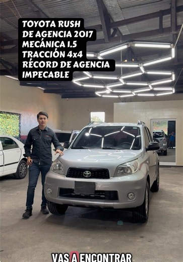 Toyota Rush 2017 mecánica 1.5 4x4 récord de agencia - Impecable