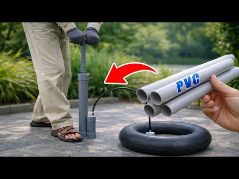 Amazing Homemade Motorcycle Pump Made from Plastic Pipes by a 65-Year-Old Plumber Will Shock You!