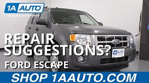 Repair Suggestions for our 2008-12 Ford Escape