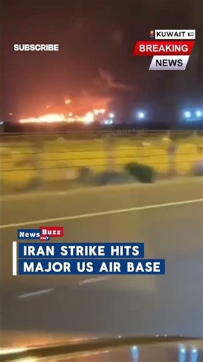 Iranian Strike Hits US Ali Al-Salem Air Base in Kuwait as Fires Erupt