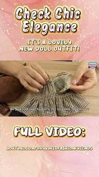 Check Chic Elegance Outfit #RubyRedFashionFriends #dollstyling