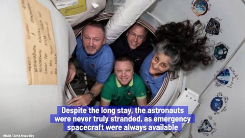 NASA Astronauts Return To Earth After 9-Month Extended Mission