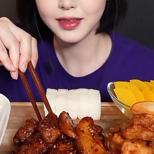 Korean Food ASMR Mukbang with Boki