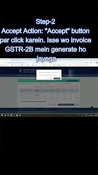 IMS Dashboard on GST Portal Par Action Kaise Le? Accept, Reject, Pending Full Process"
