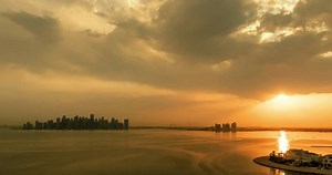 Qatar Doha March 21 2021 Sunrise Stock Footage Video (100% Royalty-free) 3507021053 | Shutterstock