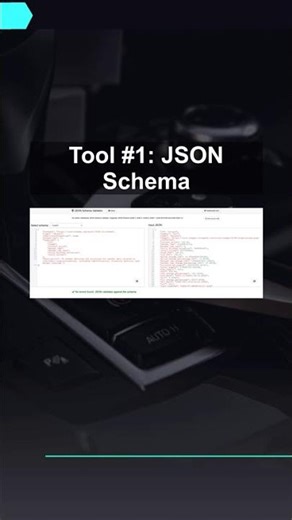 Tool #1: JSON Schema #ai #artificialintelligence #machinelearning #aiagent Tool Json Schema shorts