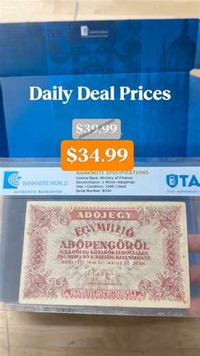 Daily Deals at Banknote World
