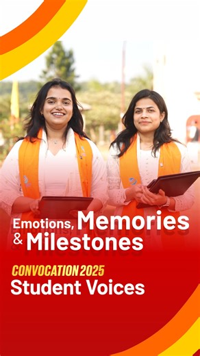 Uttaranchal University on Instagram: "Listen to our students as they share their emotional and nostalgic reflections on their time at Uttaranchal University during Convocation 2025. From the first day on campus to the proud moment of convocation — this journey was more than just academics. It was about friendships, growth, challenges, memories, and dreams taking shape. Some journeys end, but the memories last forever. #Convocation2025 #UttaranchalUniversity #StudentVoices #GraduationDay #CampusM