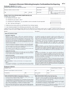 2019 Form WI WT-4 Fill Online, Printable, Fillable, Blank - pdfFiller