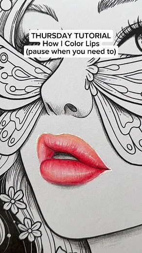 19 reactions | ✨How I Color Lips. In this video, I used:- Prismacolor...