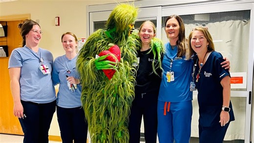 SEE: The Grinch who stole many hearts at a children's hospital in Maryland
