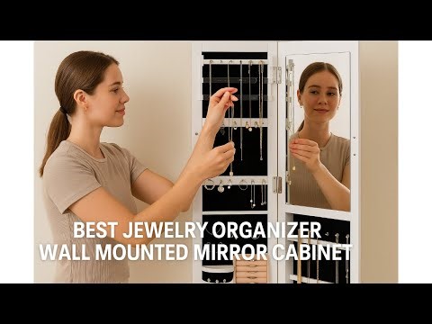 💍 SONGMICS Mirror Jewelry Cabinet Armoire | Best Jewelry Organizer Wall Mounted Mirror Cabinet 💡