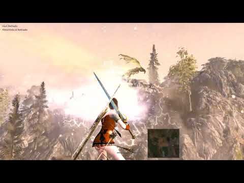 Ultramodded Skyrim SE AE 4K: 60 FPS GPU OVERLOAD: Aerial Skirmish with 3 dragons