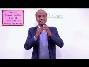 48. Class 8 । English । Unit 11 । Games and Sports Reading and Writing ।