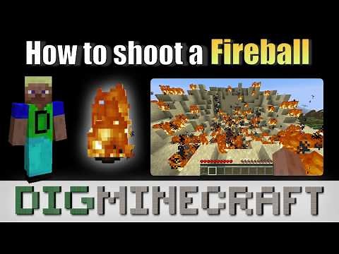 How to shoot a fireball in Minecraft Java Edition (works in 1.14 and 1.15)