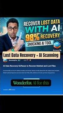 Windows Data Recovery Software Wonder Fox AI | Recovery Fox AI