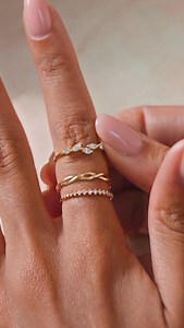 Effortless layering, endless sparkle ✨ Build your signature ring stack—shop the collection now! | Linjer