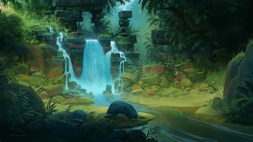 What a lovely, peaceful scene. Wait... what is that?? #procreate5 animation by Nikolai Lockertsen. #procreate #procreateapp #art