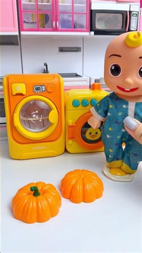 ASMR Toy Unboxing Cocomelon Washing Machine Set | Satisfying Toy Play with PyPy #shorts