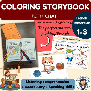 French Coloring Storybook New story Français Coloriage Histoire Lecture conte