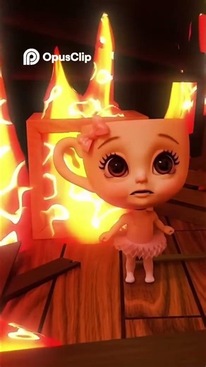 Scary Rescue! Drowning Ballerina Saved from Fire #shorts