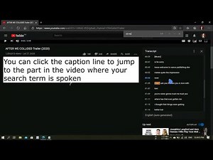 How to Search for Words in a YouTube Video