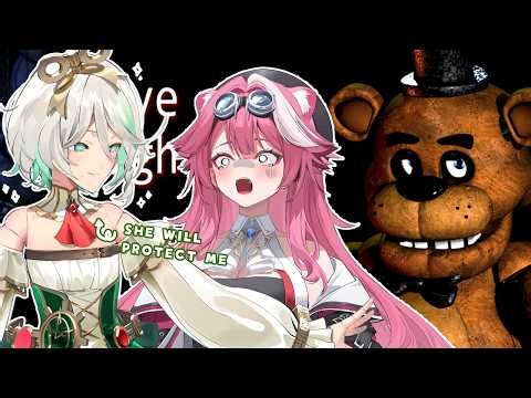 【Five Nights at Freddy's】very chill and not dangerous night shift w/ ‪@holoen_ceciliaimmergreen‬ !