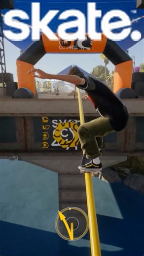EA Skate. | Grinding Up The Rail | Tutorial Island | 4K | #shorts