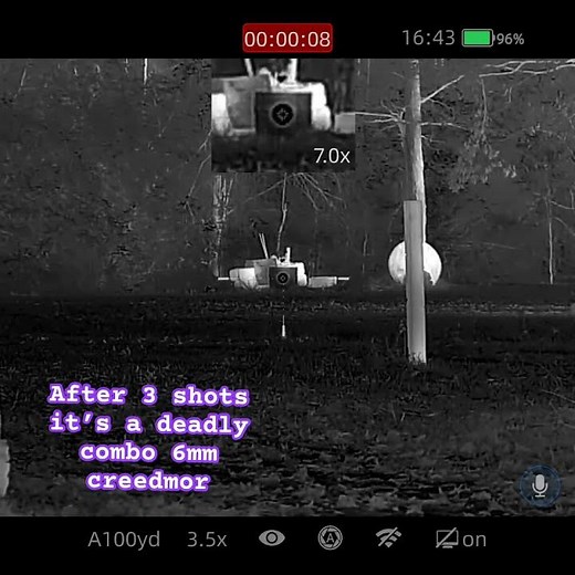 Quickest thermal sighting ! Iray RH50R #hunting #carbonfiber #coyote