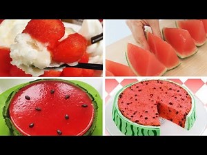 Satisfying Relaxing Video|🍉🥤🍰🎂Watermelon Dessert Recipes|Asmr|Tiktok