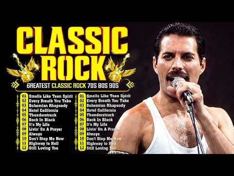 Classic Rock Songs 70s 80s 90s Full Album 🎶 Nirvana, Guns N' Roses, AC/DC, Bon Jovi, Metallica, U2
